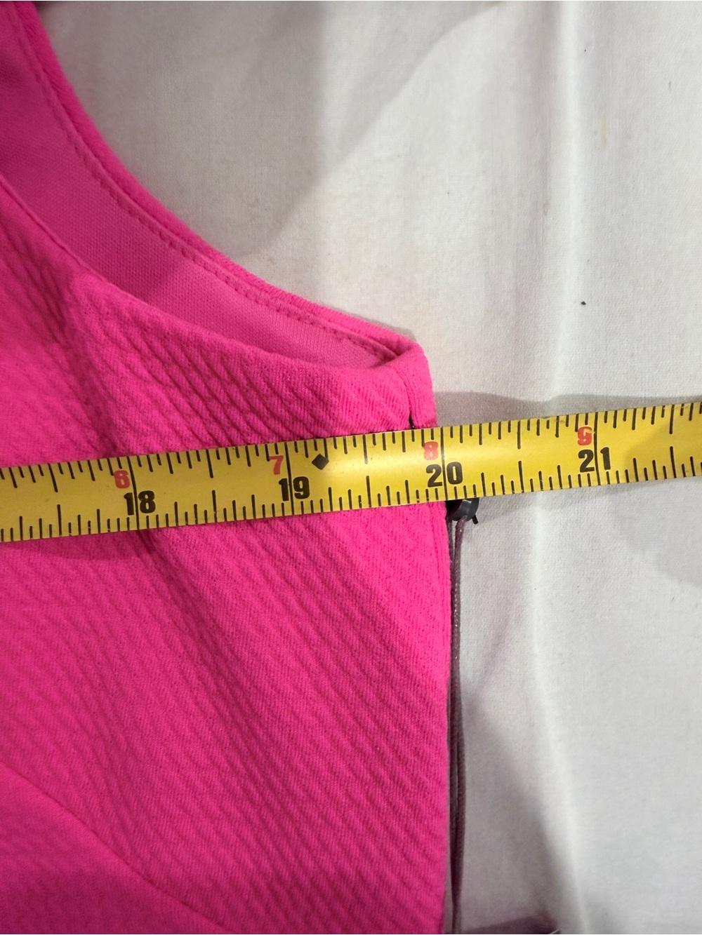 BNWT Vince Camuto Hot Pink Dress with White Trim - Picture 8 of 14